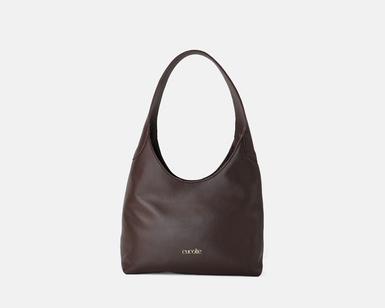 Bolso Jolie Shopper Mini de piel, color testa — Cucolie, hecho a mano en Vic